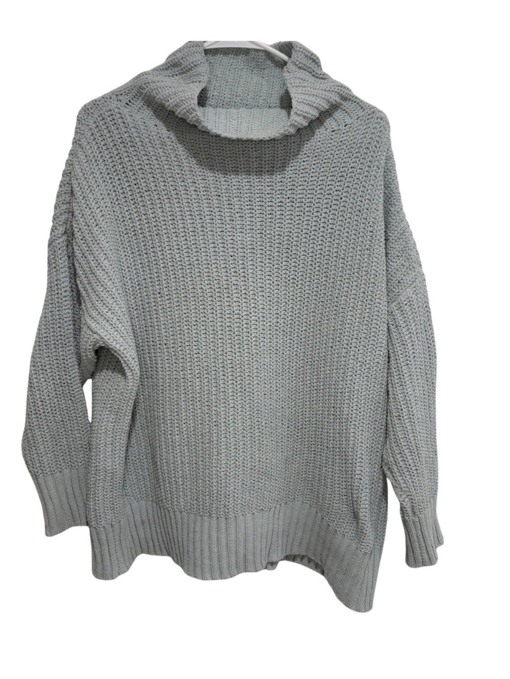 Aerie Oversized Knit Sweater Women's Mint Cozy Pullover
Relaxed Fit
